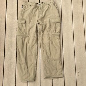 Men's Duluth FlexDry on the Fly Lined Relaxed Cargo Pants Size Large 30” inseam
